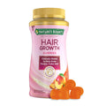 Nature’s Bounty Hair Growth Gummies for Supporting Thicker Fuller Hair with Biotin Silicon & Arginine Peach Mango Flavor – Gluten Free Contains No Lactose Sodium or Fish 60 Count/30 Servings